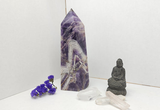 Chevron "Dream" Amethyst tower (Extra large)