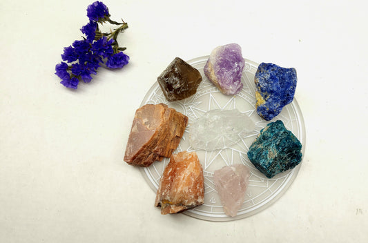 Rough stone Chakra set