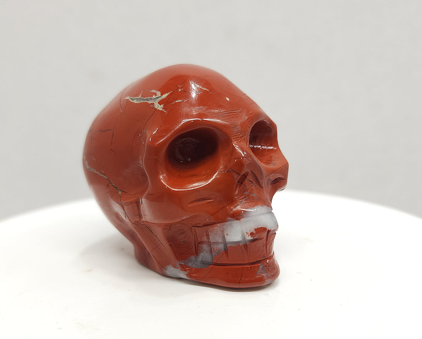 Red Jasper skull #1