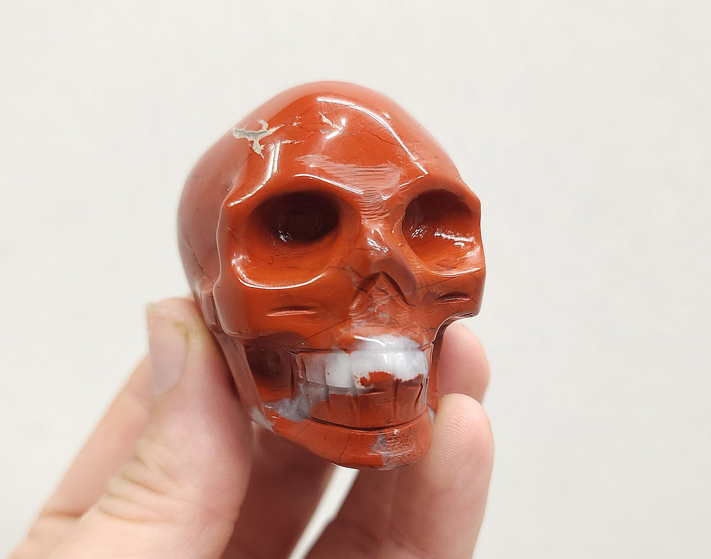 Red Jasper skull #1