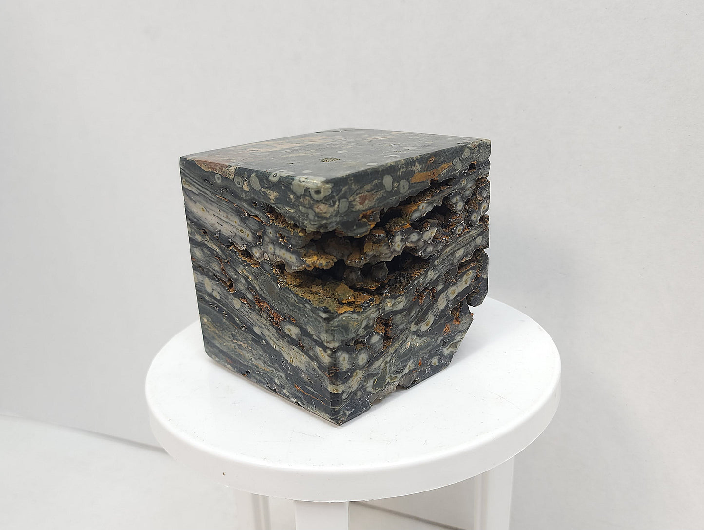 Ocean Jasper cube