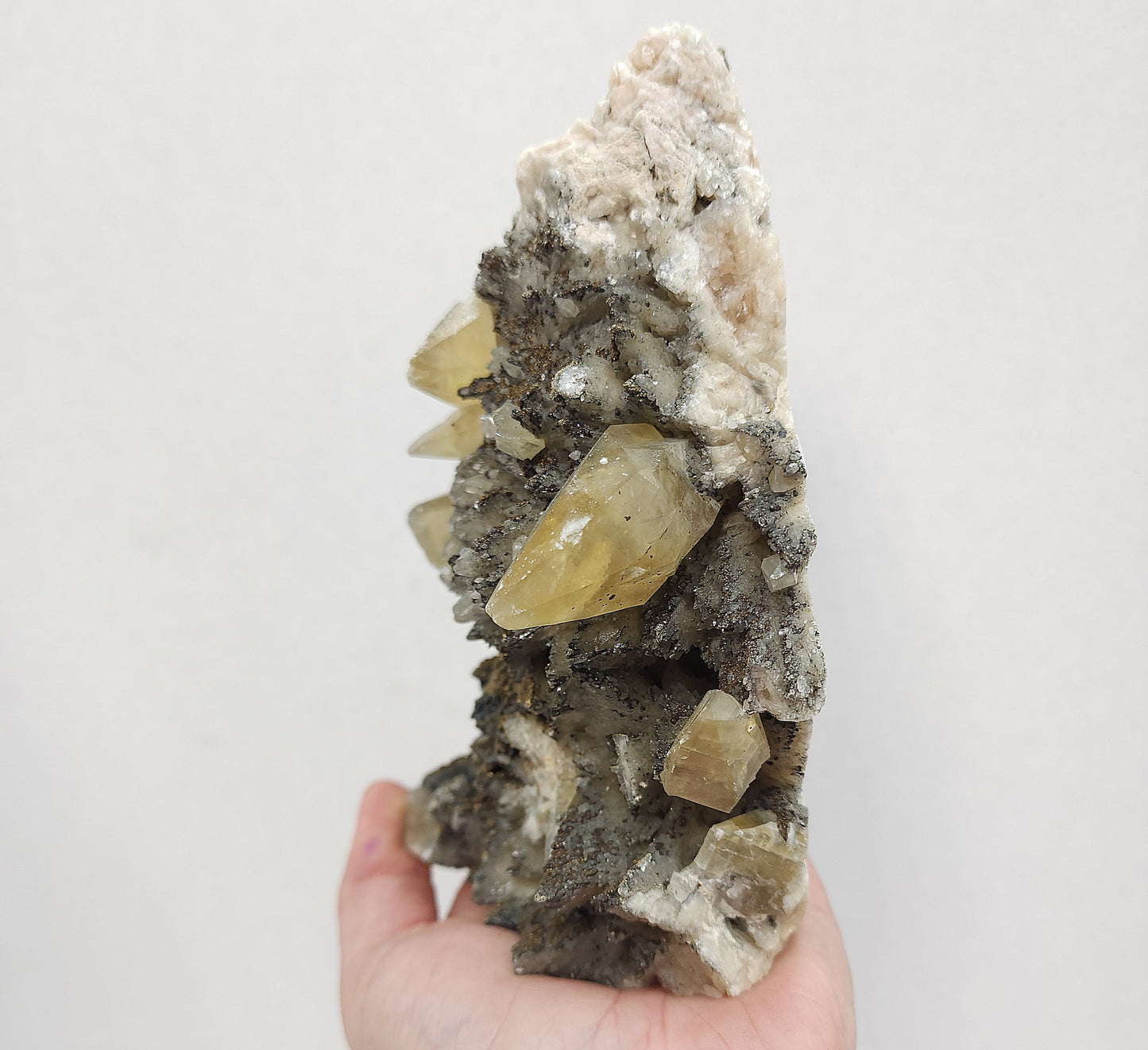 Pyrite and Calcite specimen