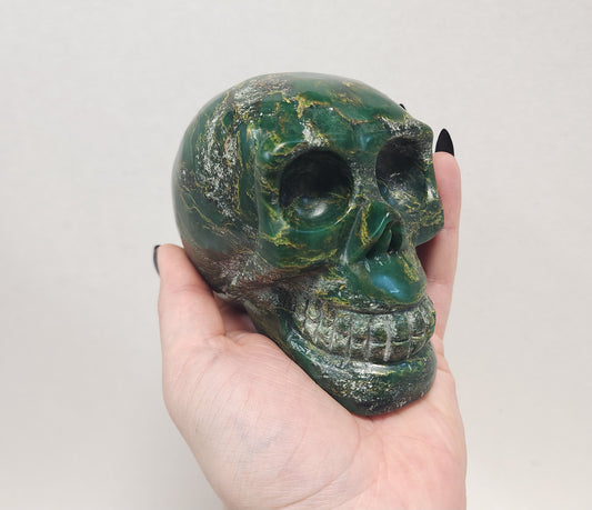 Emerald skull