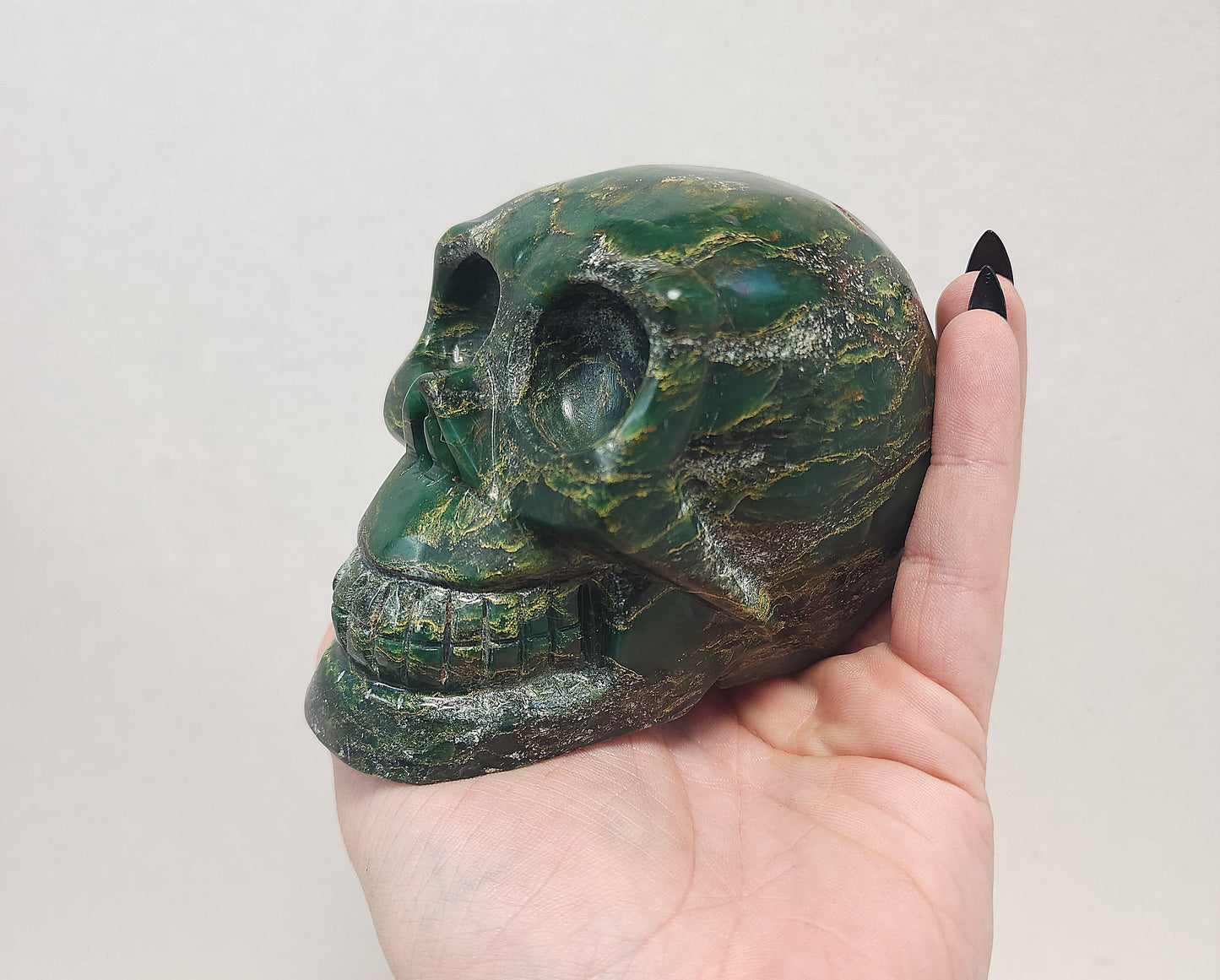 Emerald skull