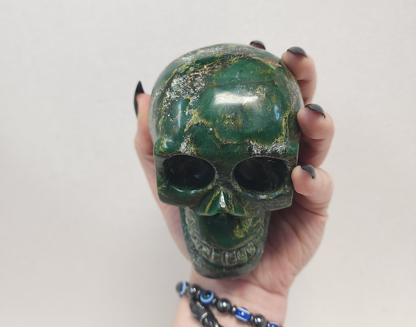 Emerald skull