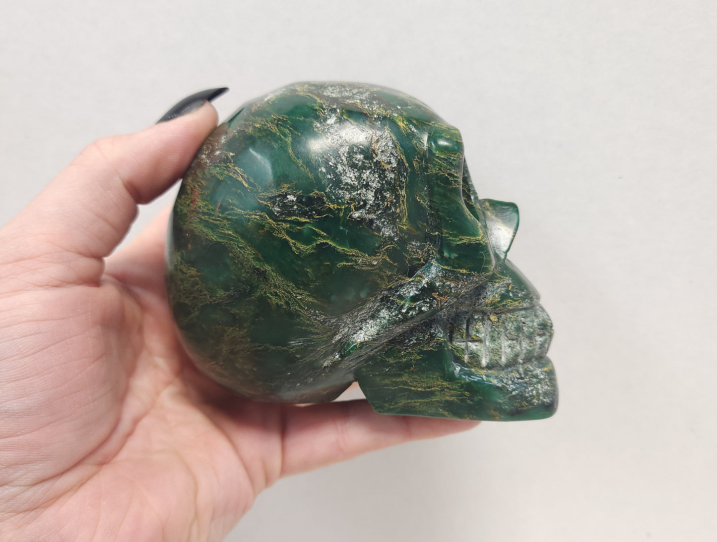 Emerald skull