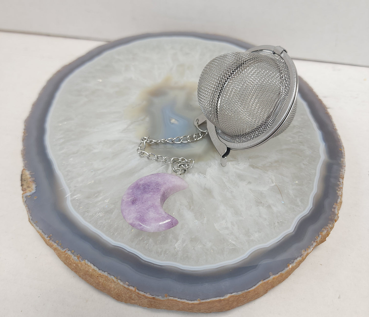 Tea steeper (Lepidolite moon)