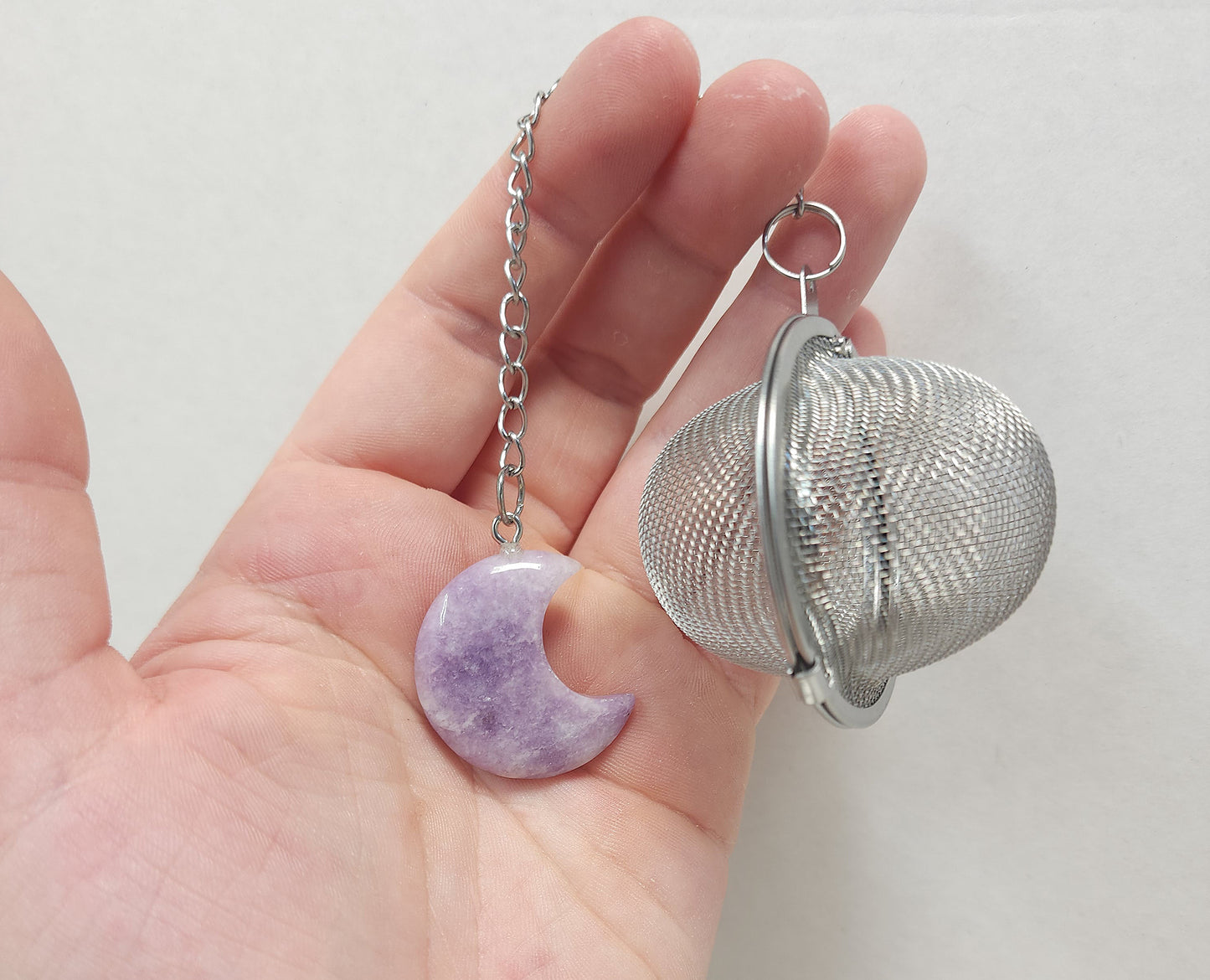 Tea steeper (Lepidolite moon)