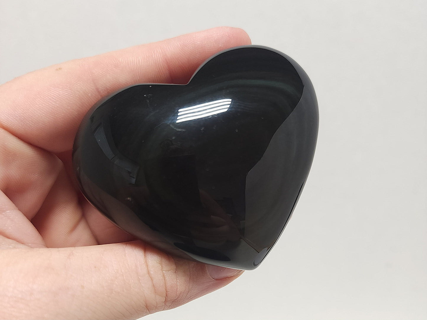 Rainbow Obsidian Heart #1