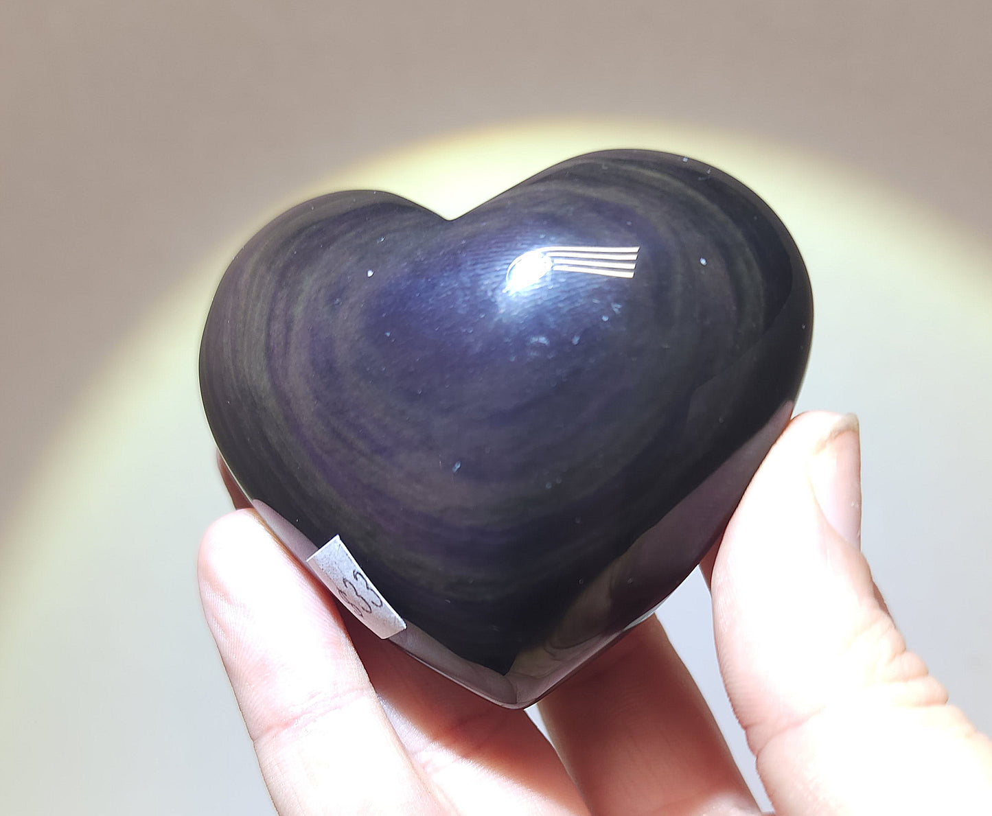 Rainbow Obsidian Heart #1