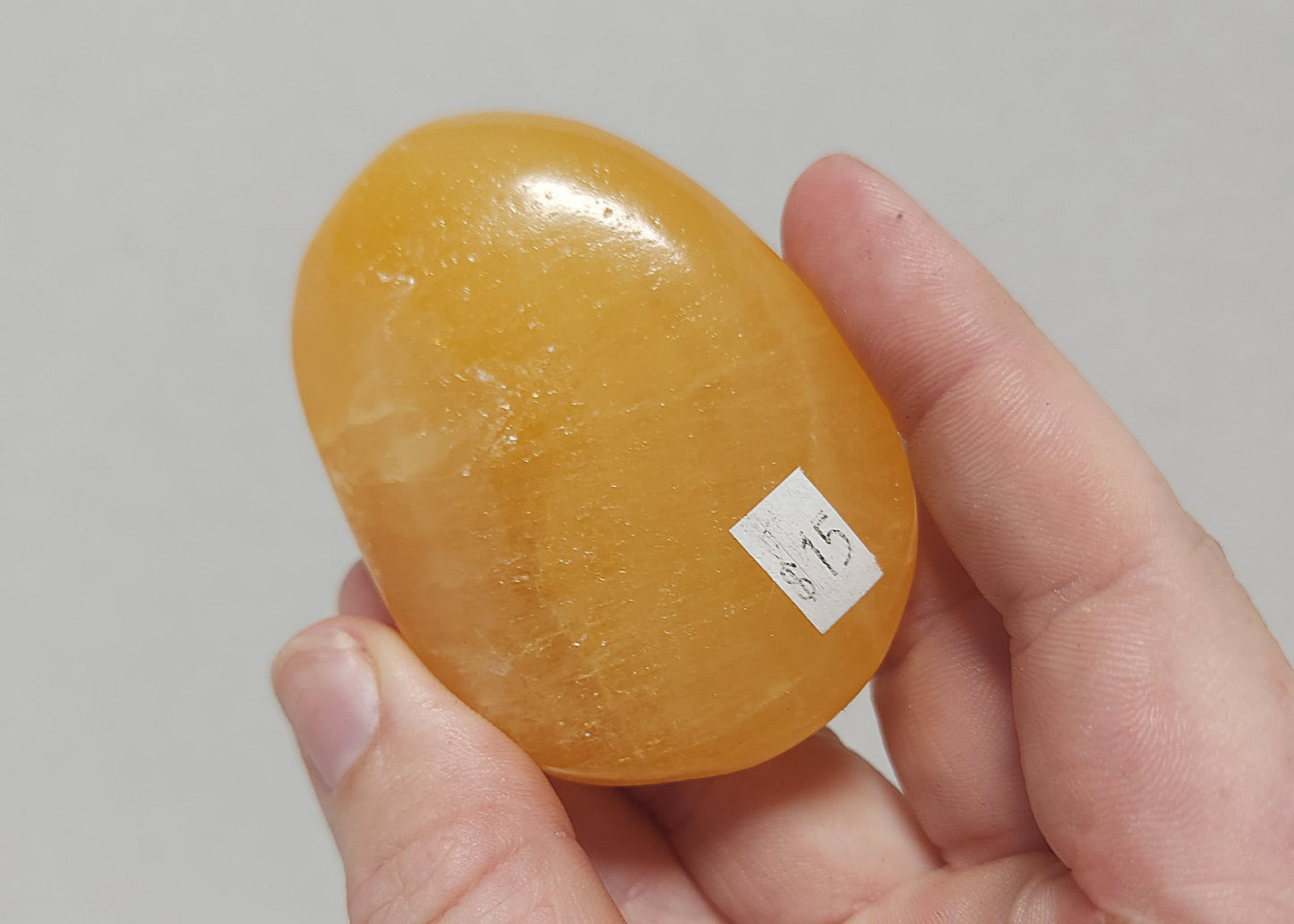 Orange Calcite Palmstone #1