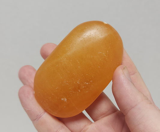 Orange Calcite Palmstone #3