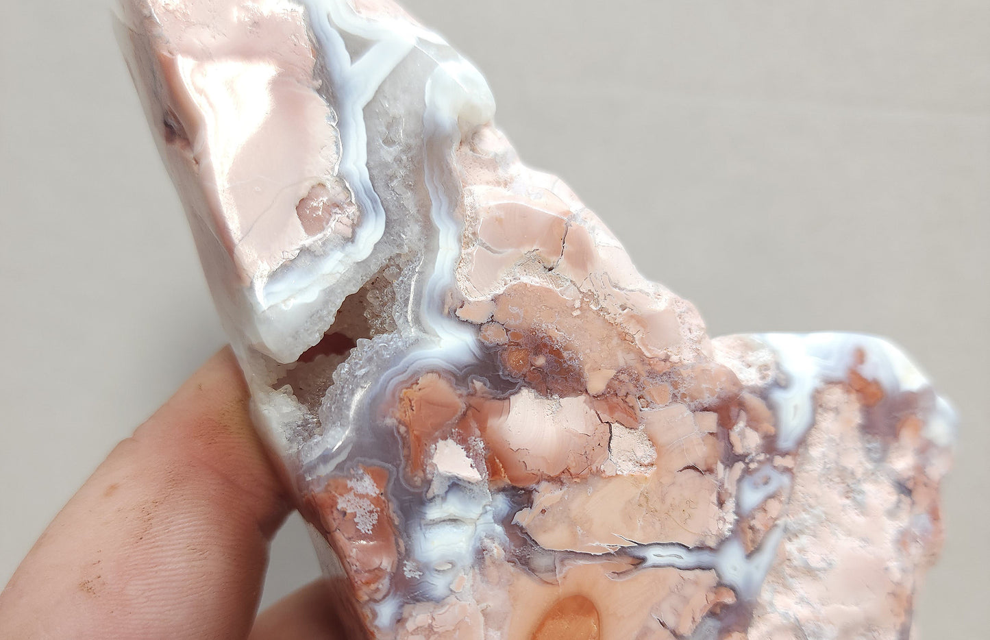 Pink Agate Freeform #1