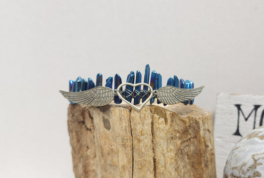 Handmade Crystal Crown (Blue)