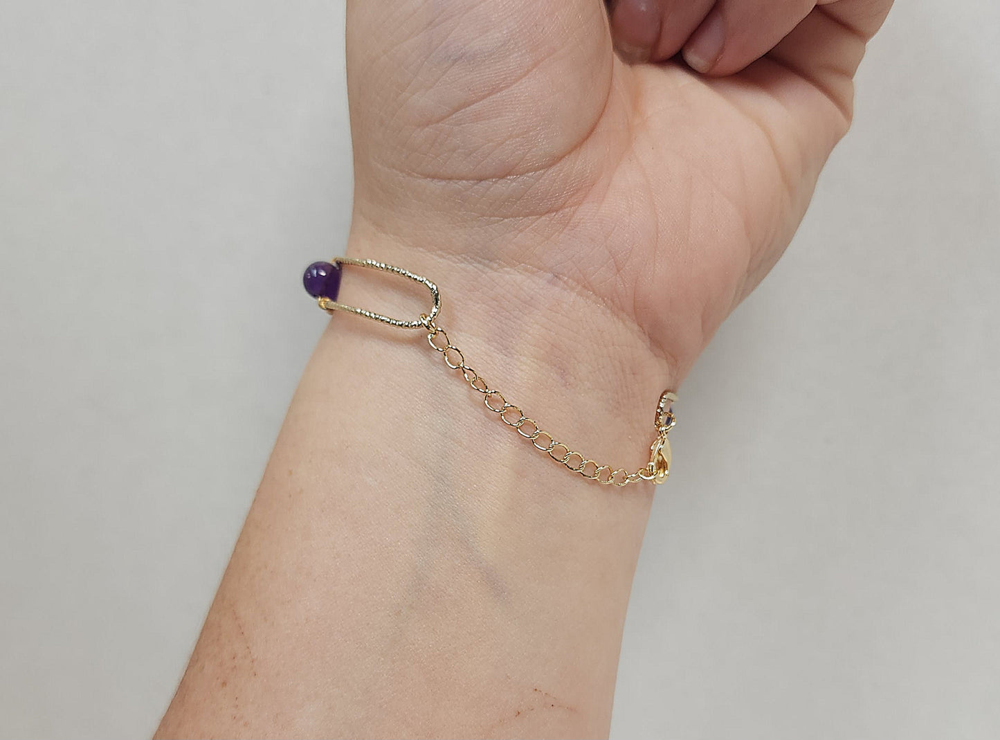 Amethyst Wire Wrapped Bracelet