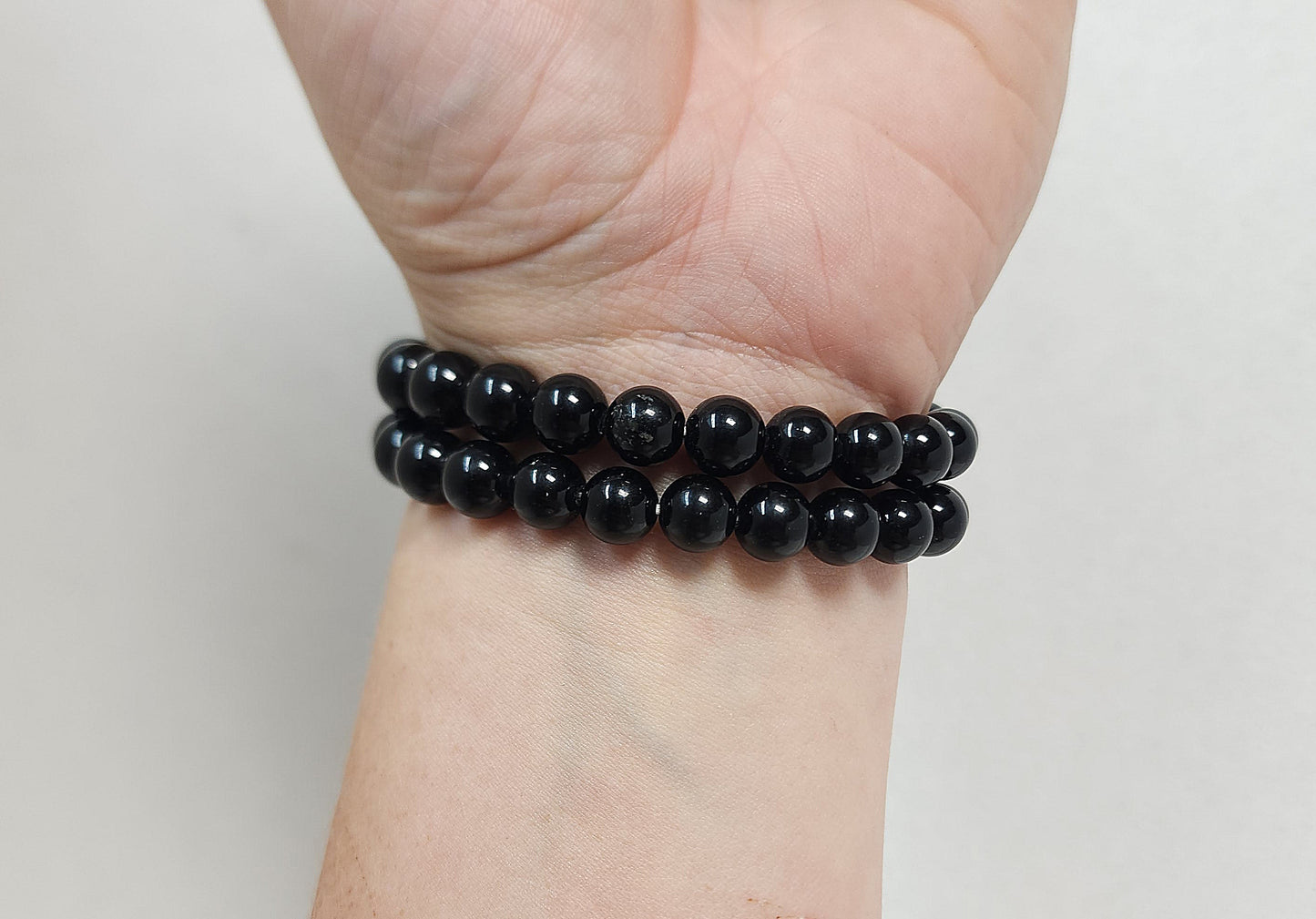 Beaded Bracelet Black Obsidian