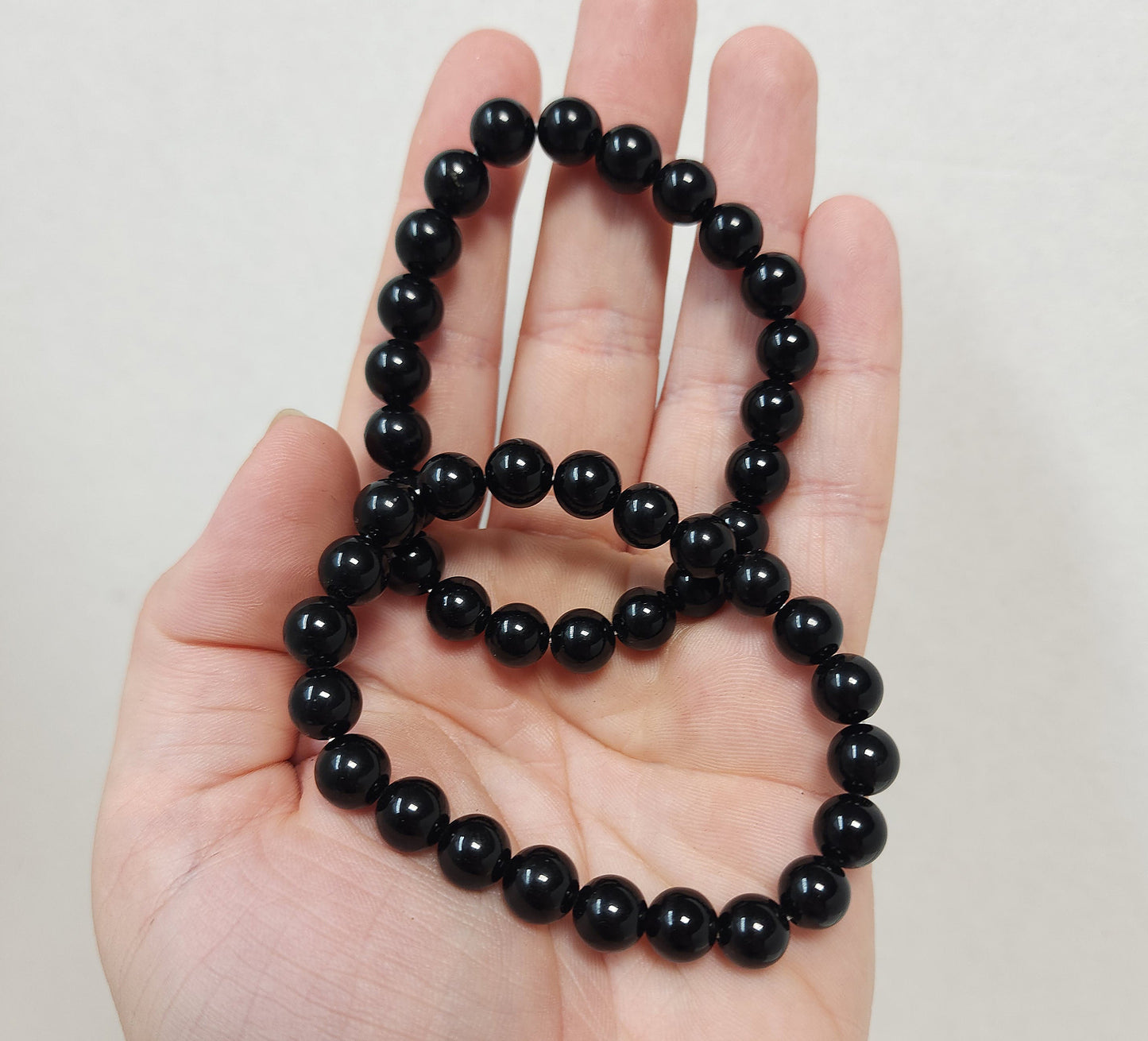 Beaded Bracelet Black Obsidian