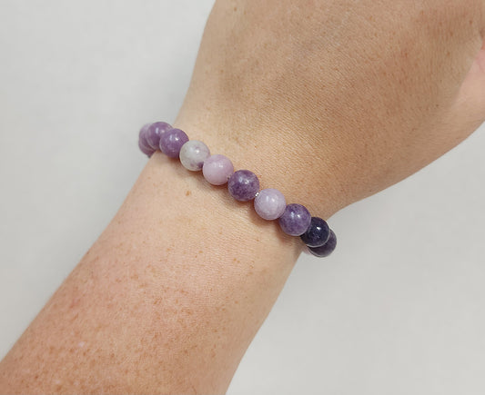 Beaded Bracelet Lepidolite