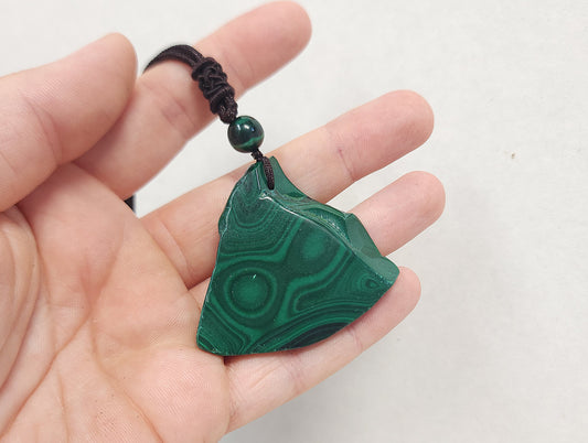 Malachite Slab Pendant #1