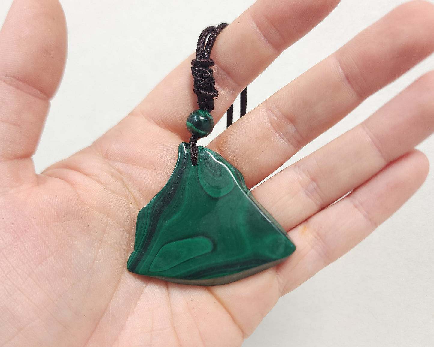 Malachite Slab Pendant #1