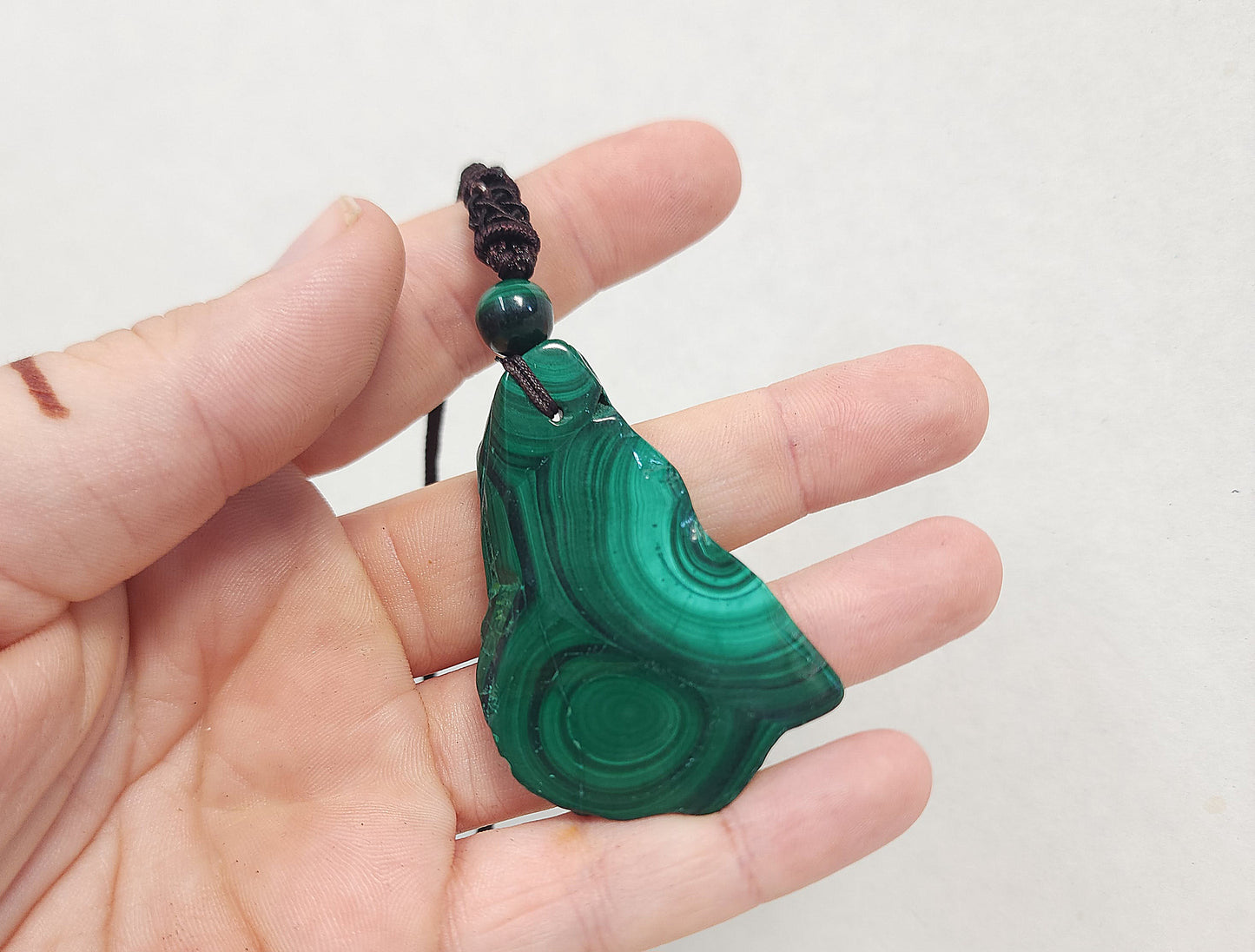 Malachite Slab Pendant #2