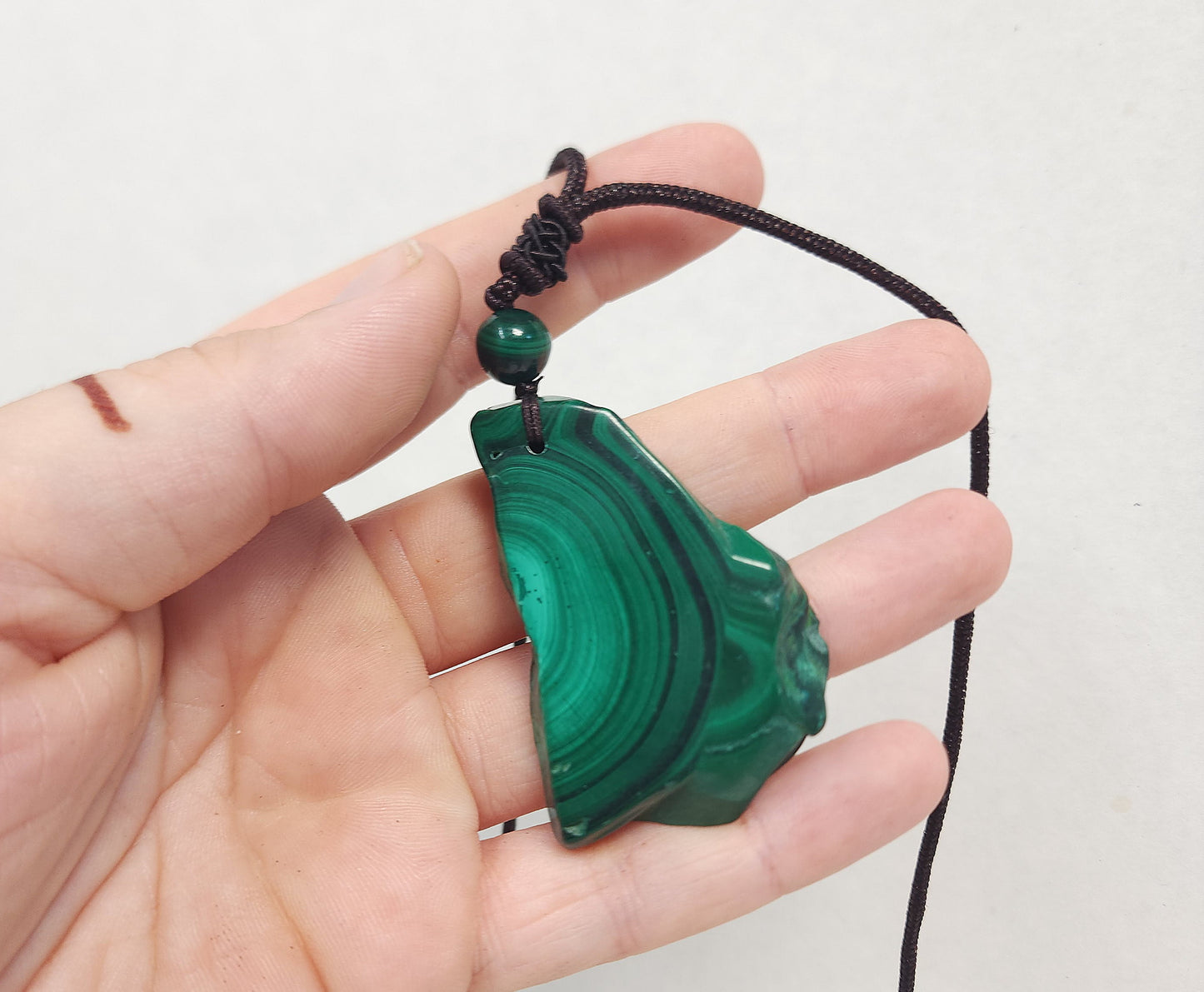 Malachite Slab Pendant #2