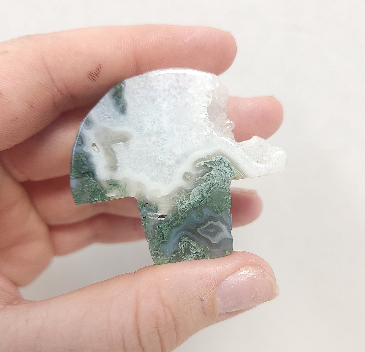 Moss Agate Mushroom (Small)