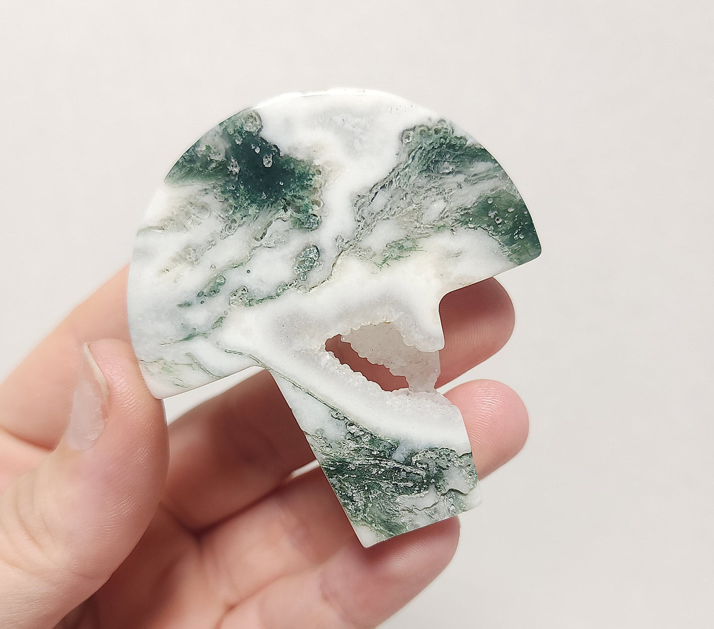 Moss Agate Mushroom (Medium)