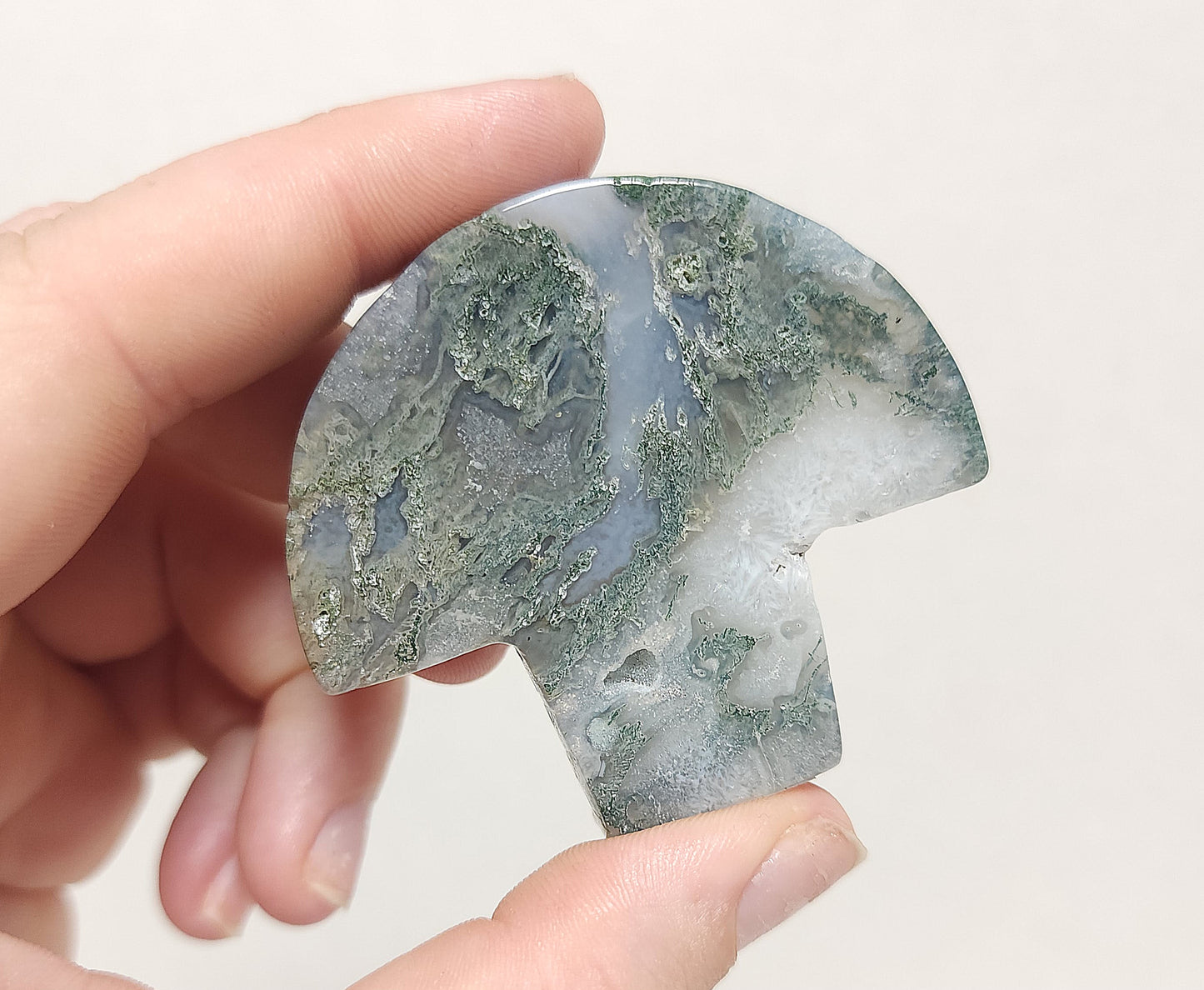 Moss Agate Mushroom (Medium)