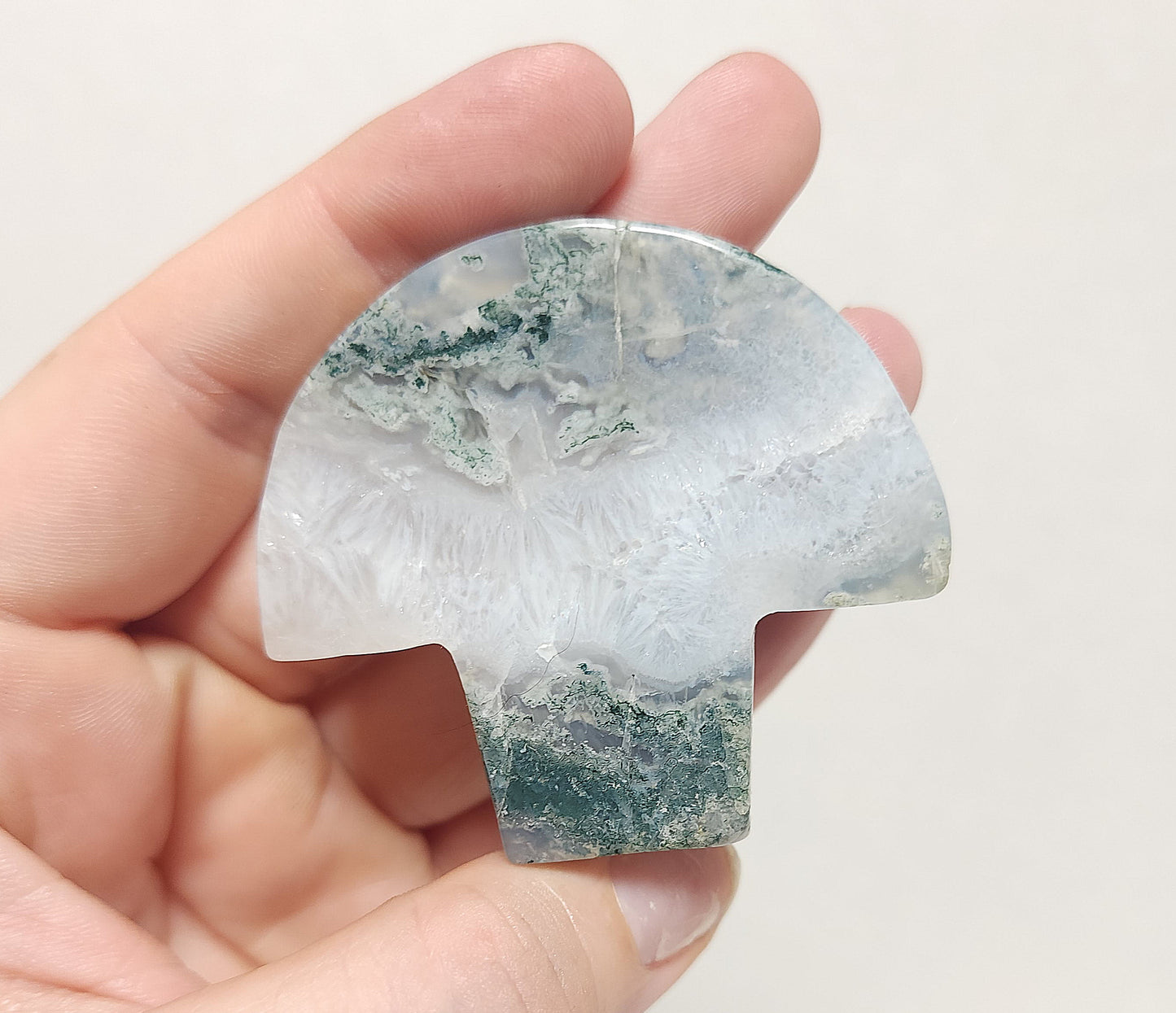 Moss Agate Mushroom (Medium)