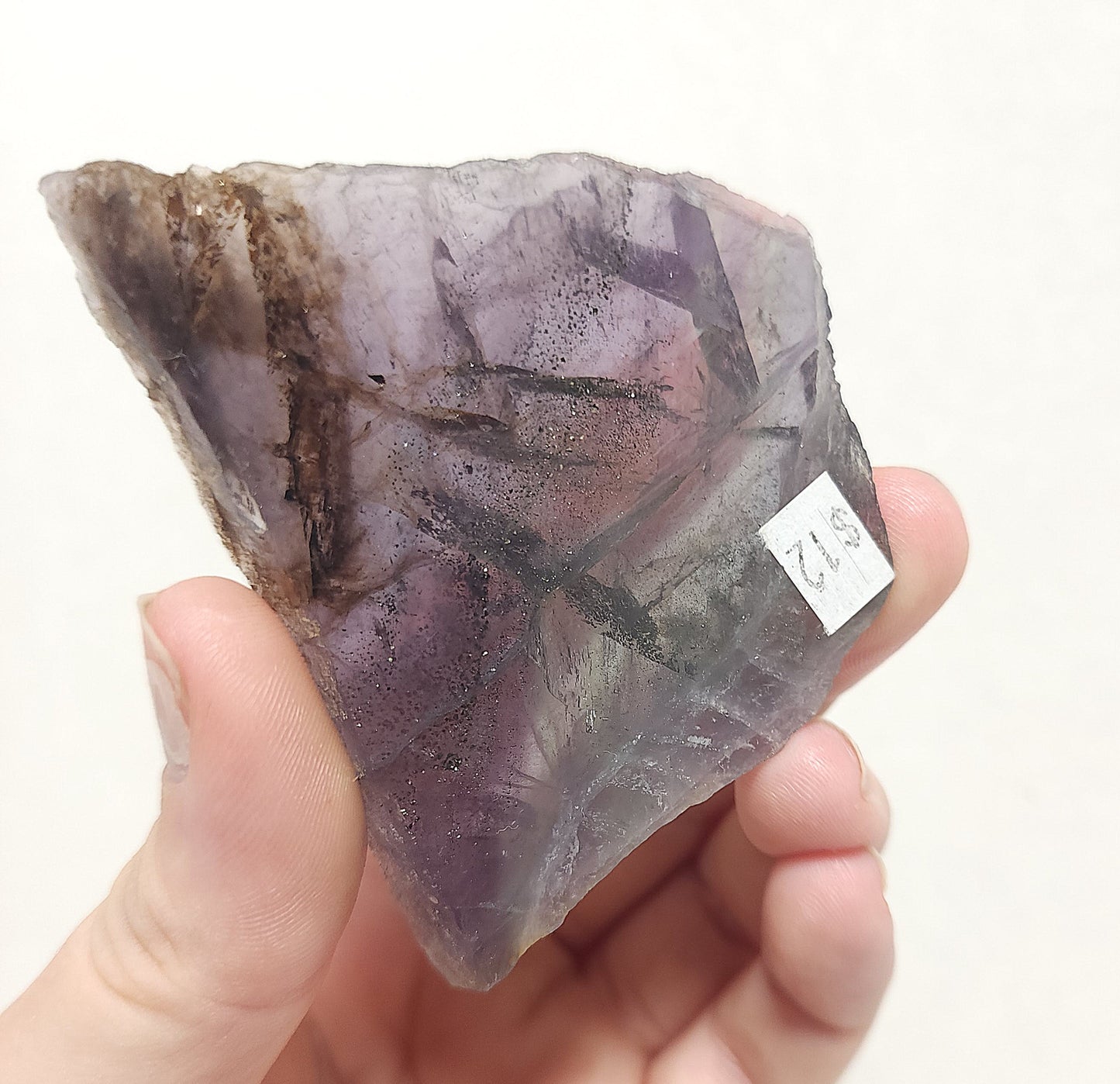 Fluorite with Pyrite Slab #1