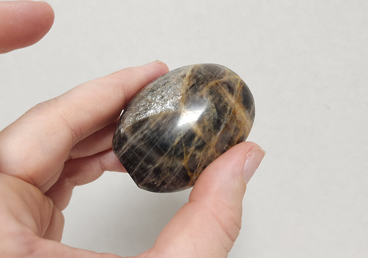 Black Moonstone Palmstone #1