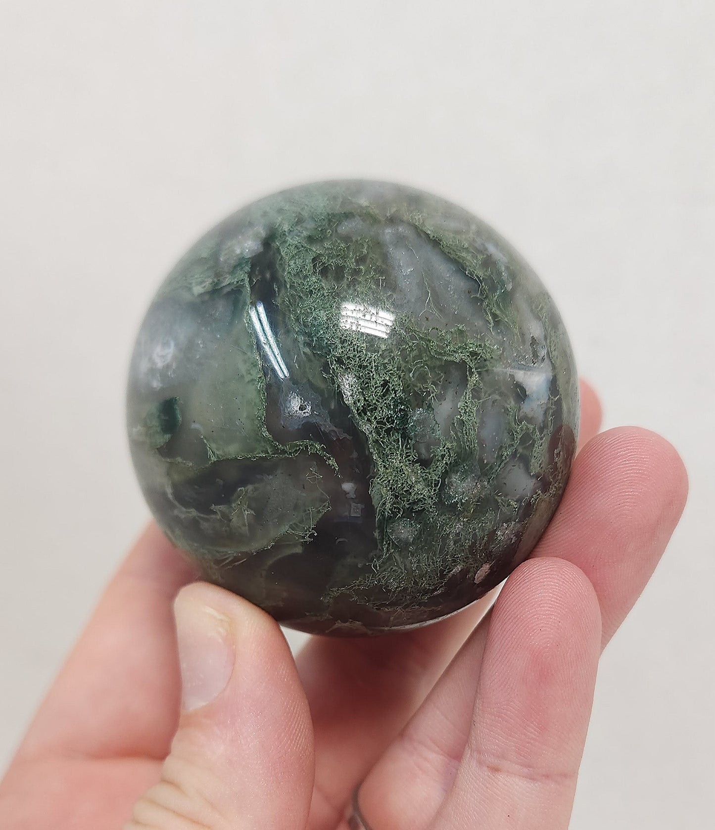 Moss Agate Sphere #3