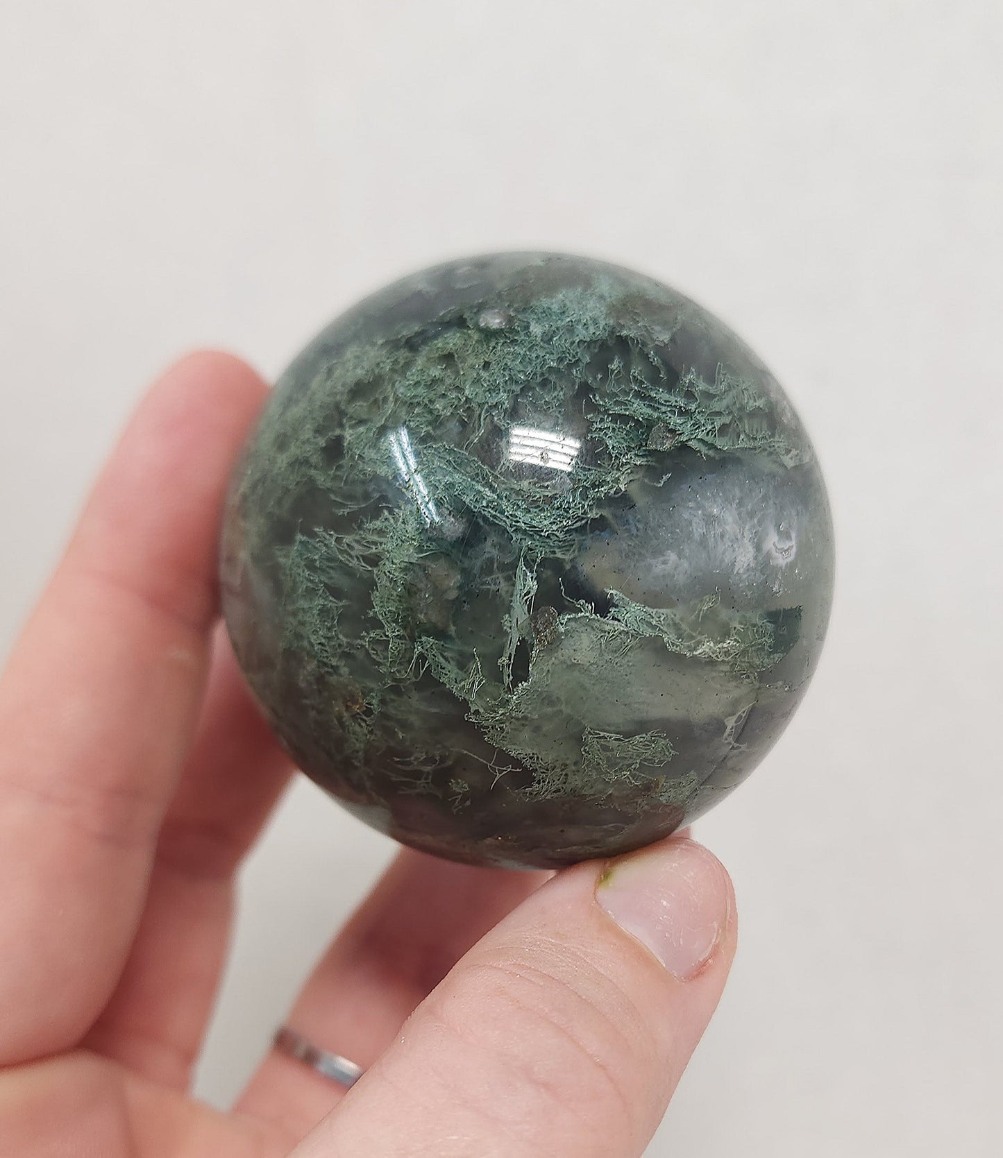 Moss Agate Sphere #3