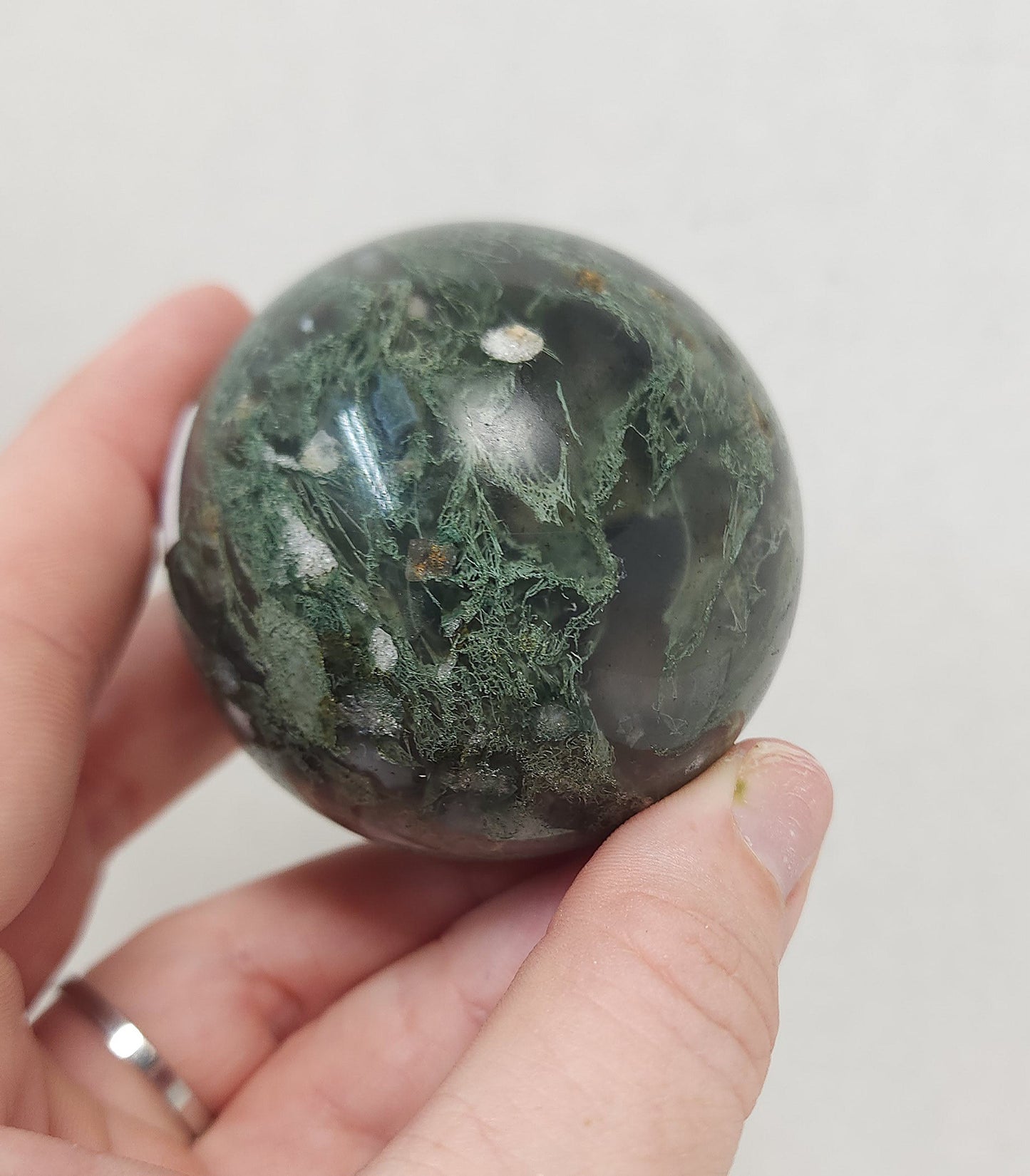 Moss Agate Sphere #3