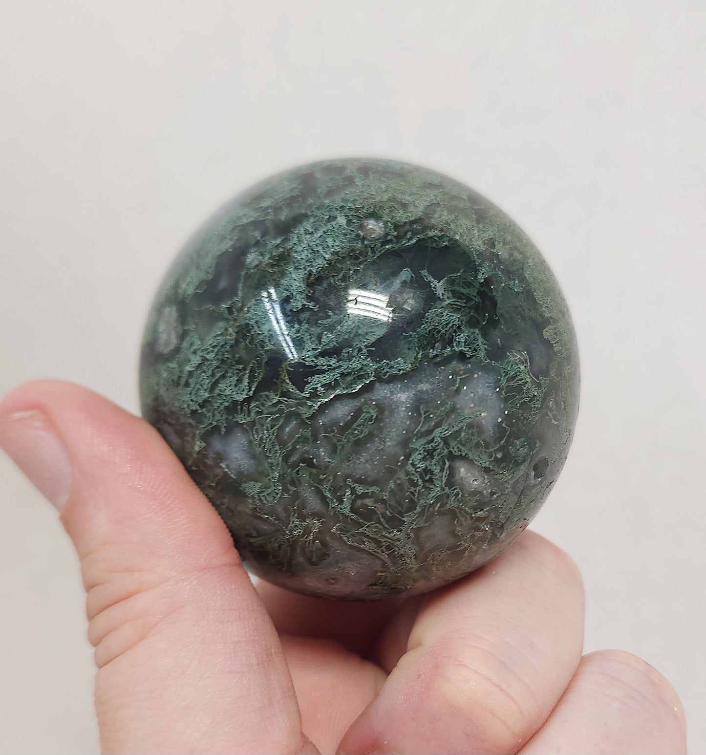 Moss Agate Sphere #3