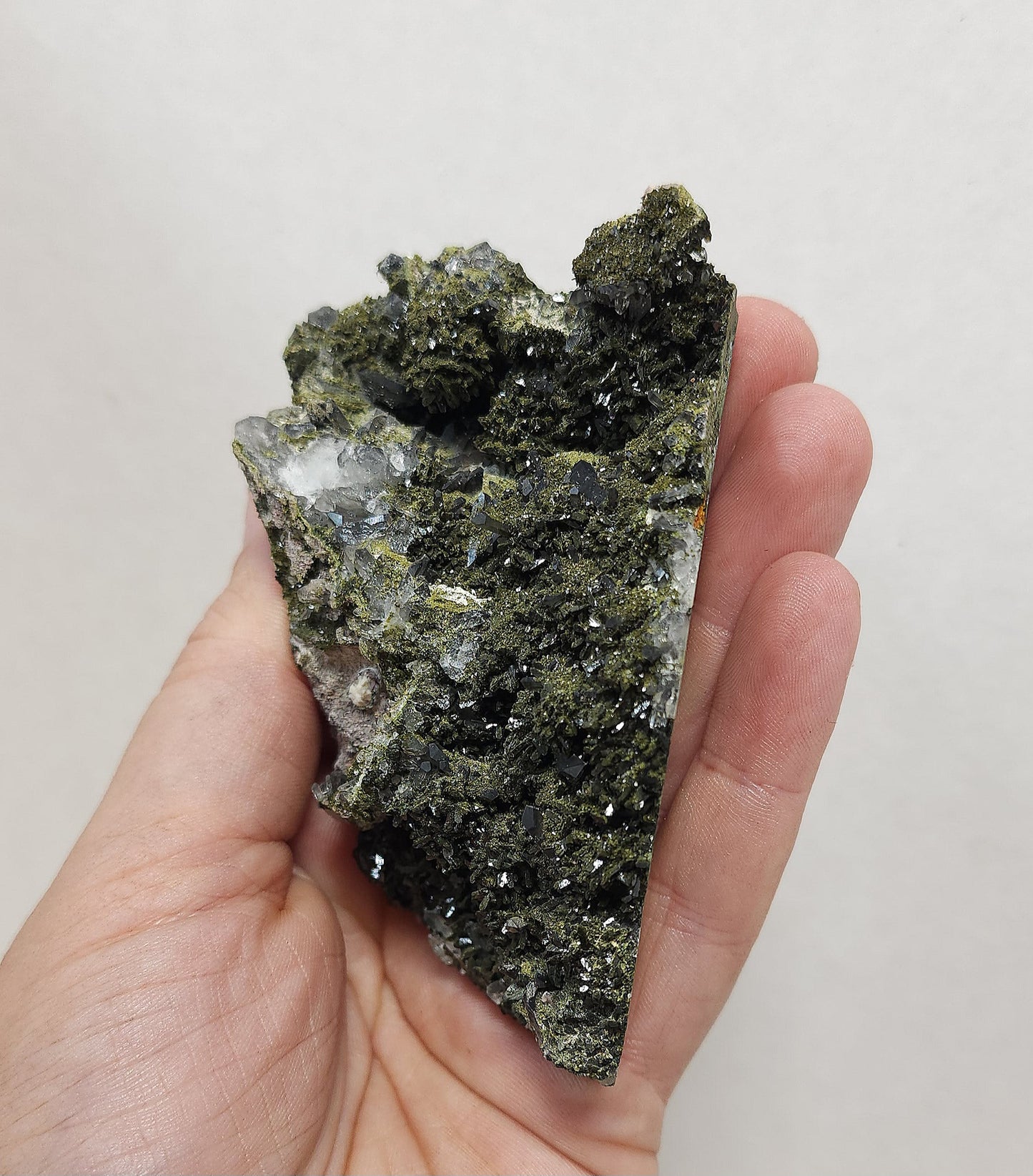 Epidote and Smokey Quartz Specimen #1