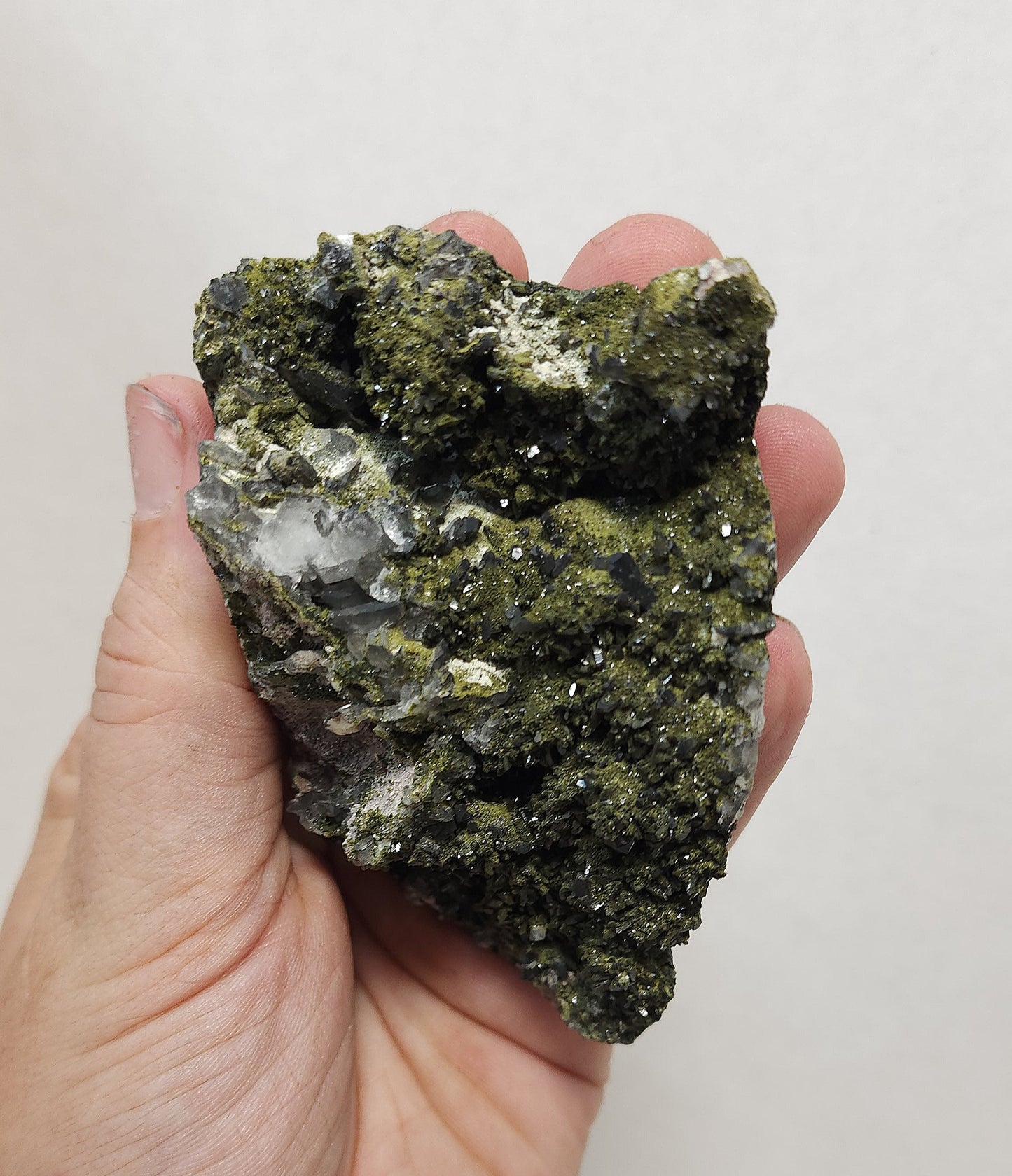 Epidote and Smokey Quartz Specimen #1