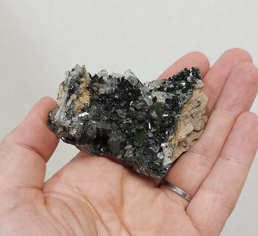 Epidote and Smokey Quartz Specimen #2