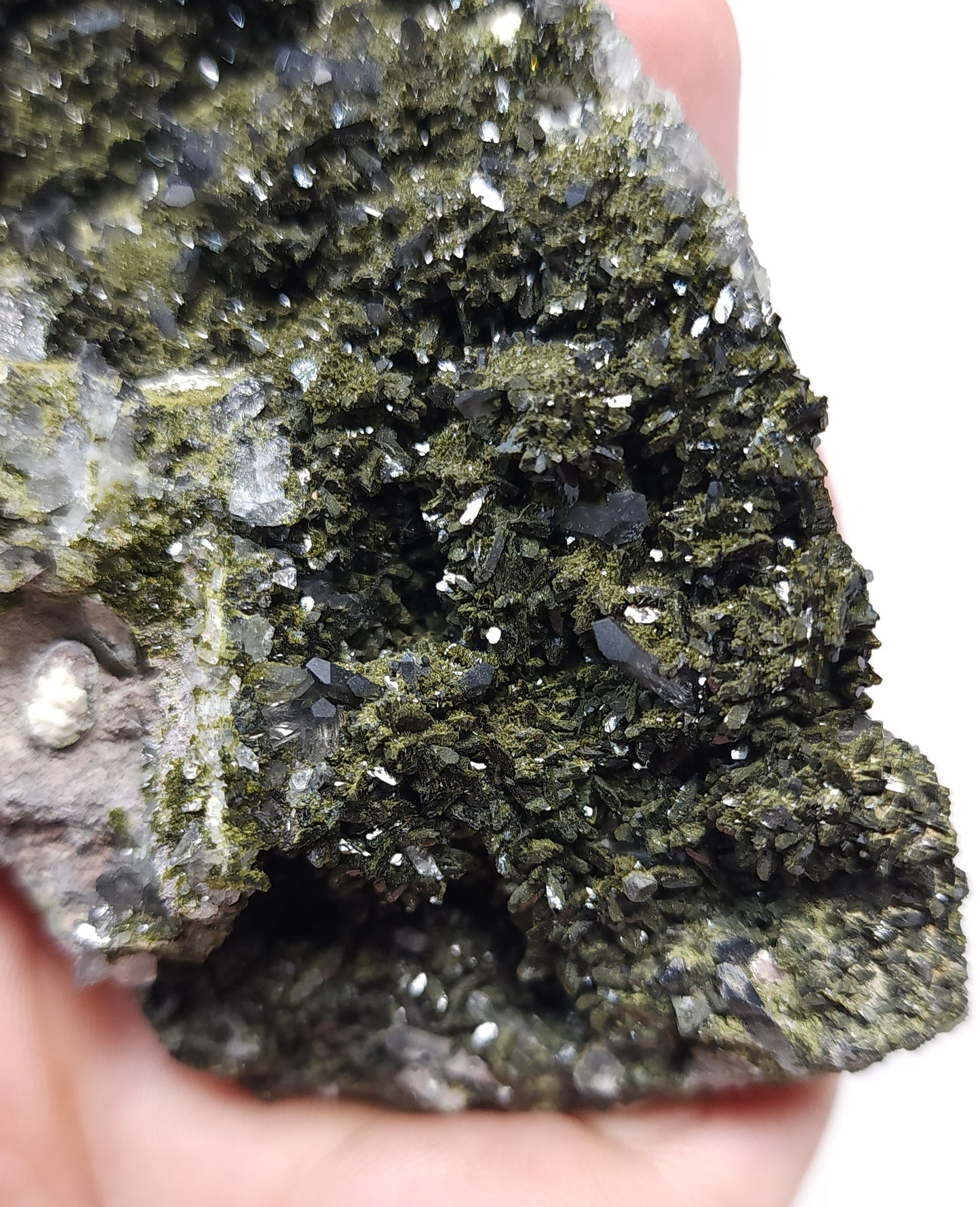 Epidote and Smokey Quartz Specimen #1