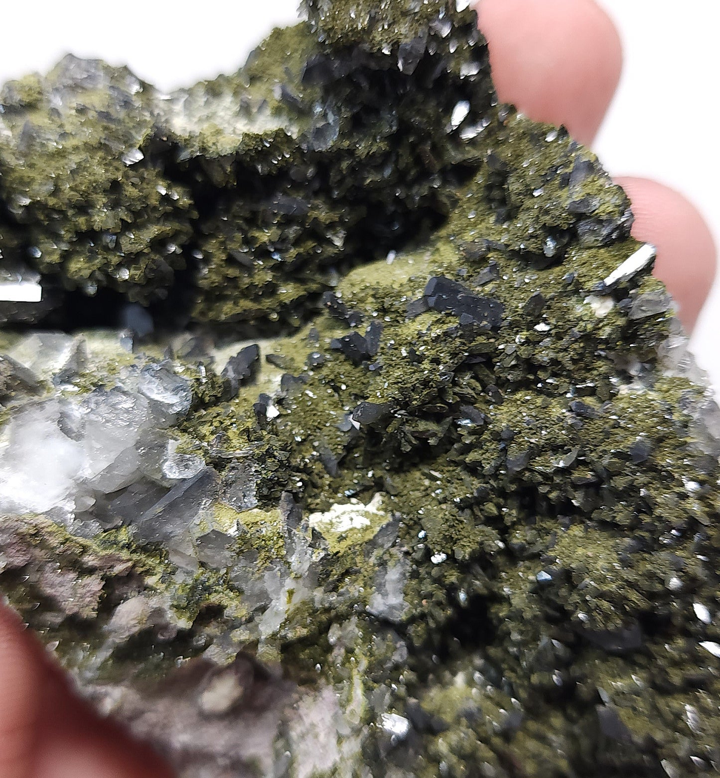 Epidote and Smokey Quartz Specimen #1