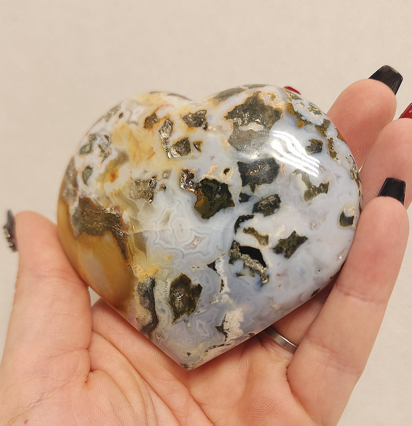 Ocean Jasper Heart