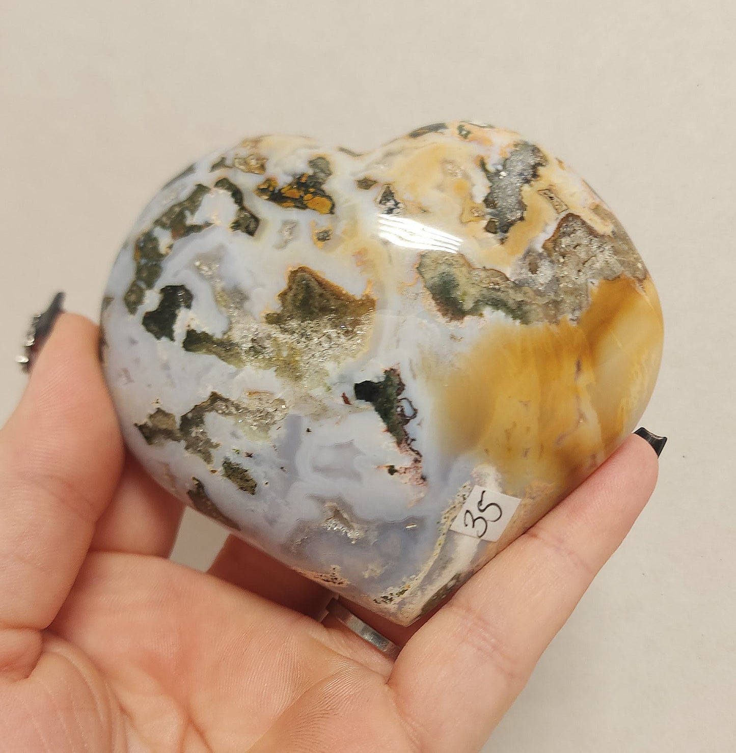 Ocean Jasper Heart