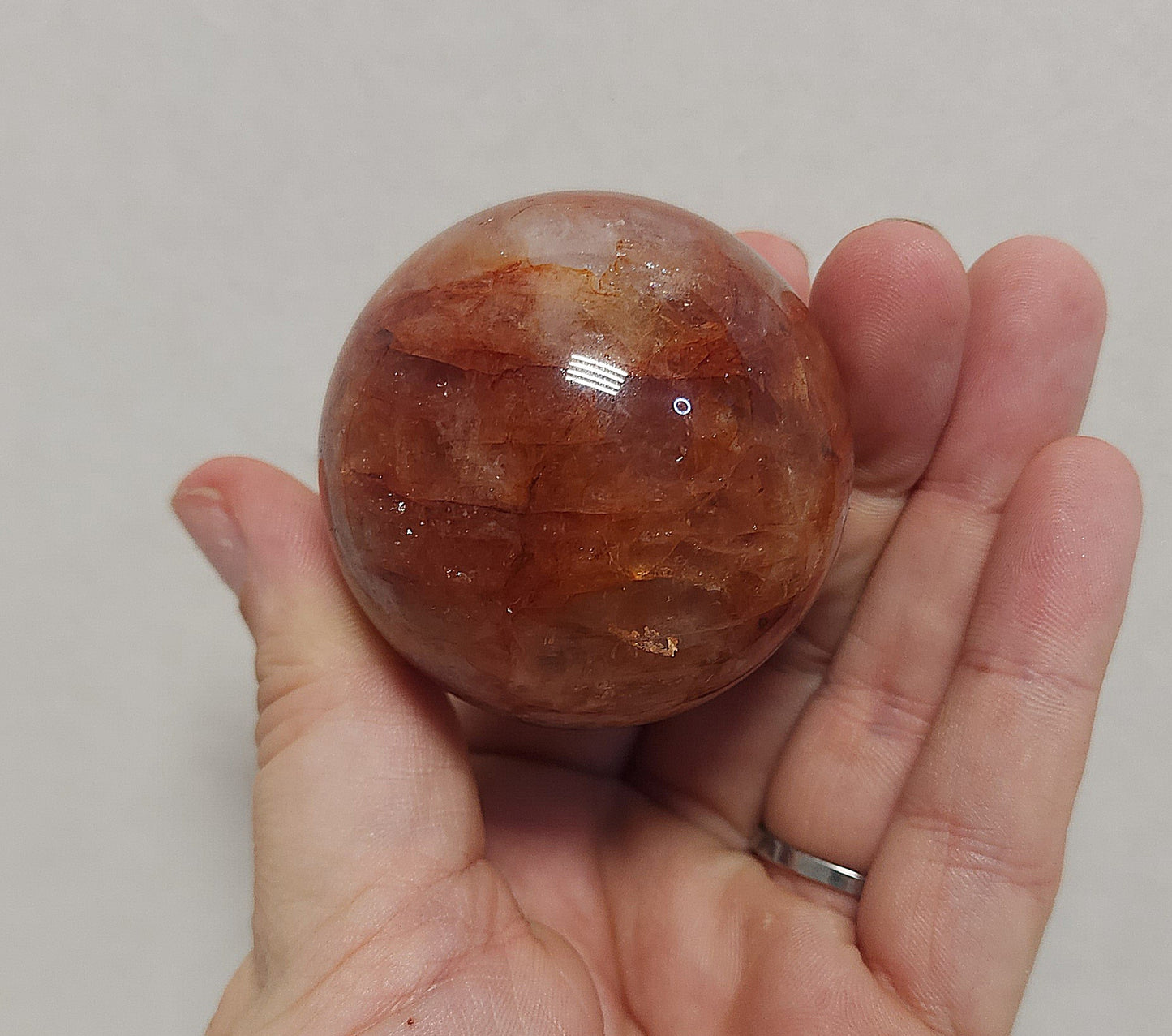 Fire Quartz Sphere