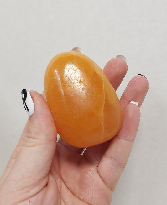 Orange Calcite Palmstone #2