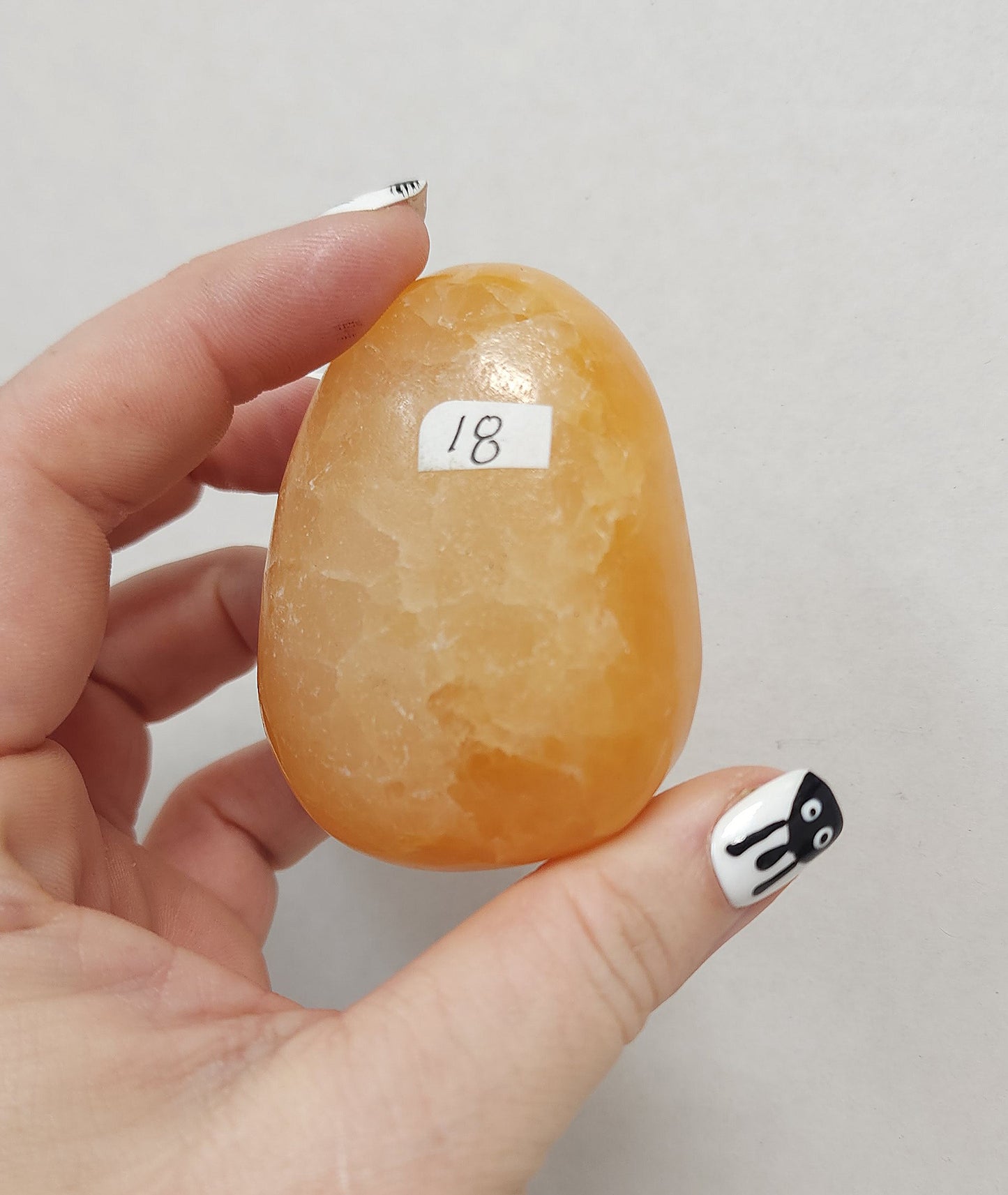 Orange Calcite Palmstone #2