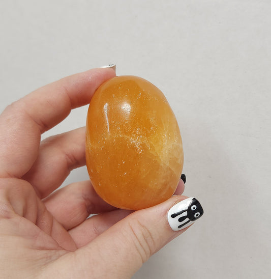 Orange Calcite Palmstone #5