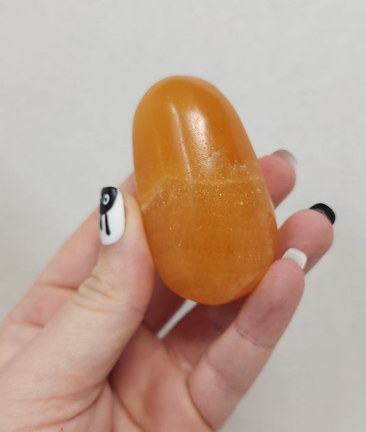 Orange Calcite Palmstone #6