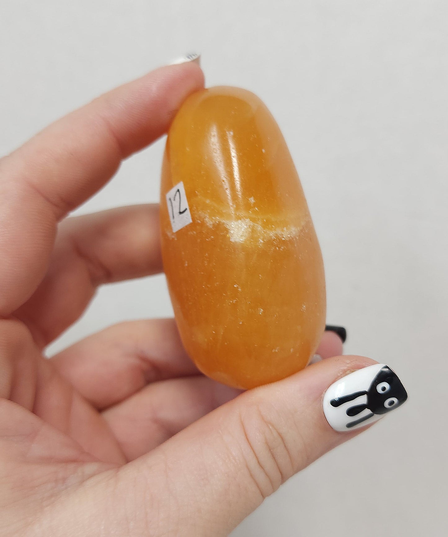 Orange Calcite Palmstone #6