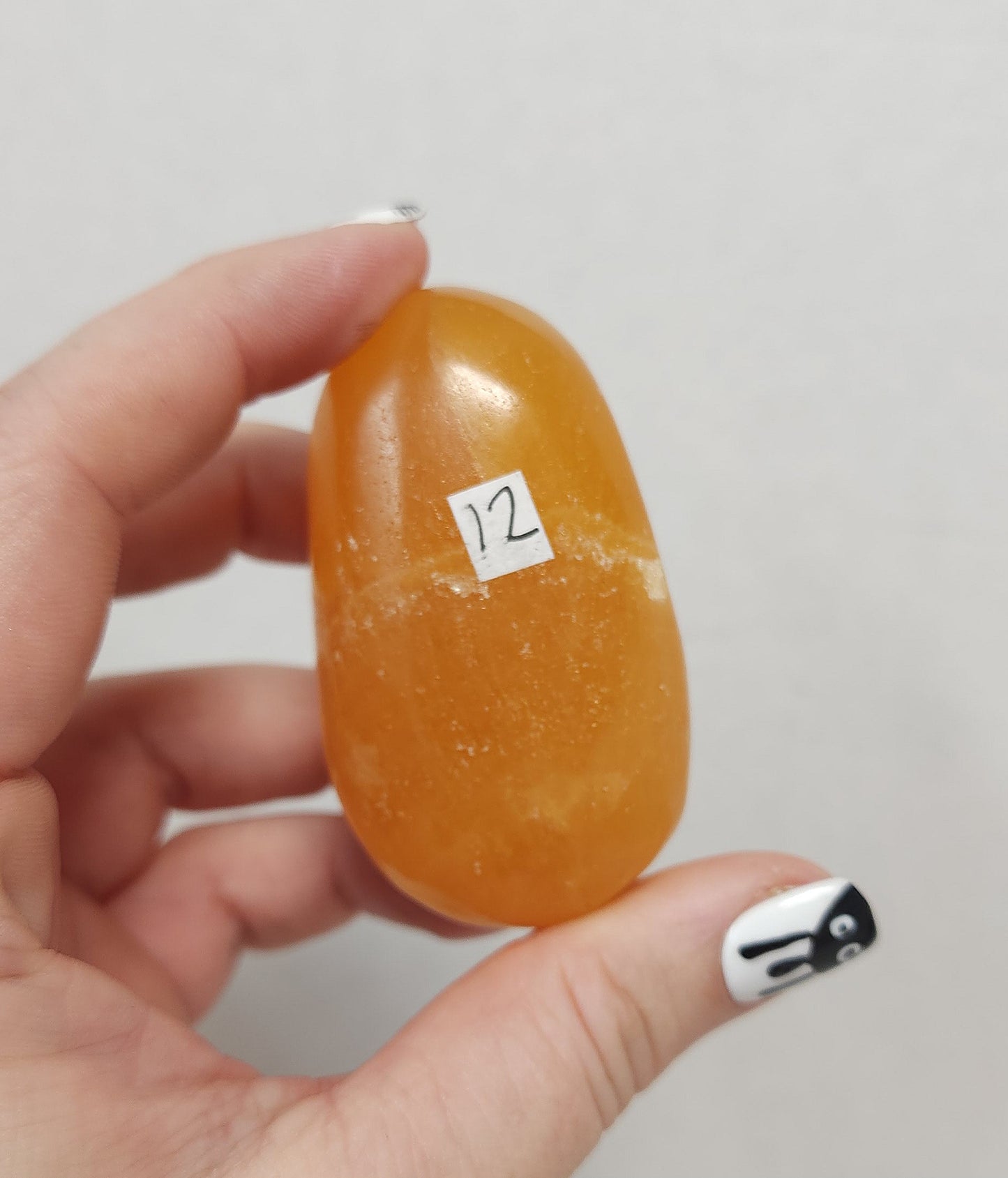 Orange Calcite Palmstone #6